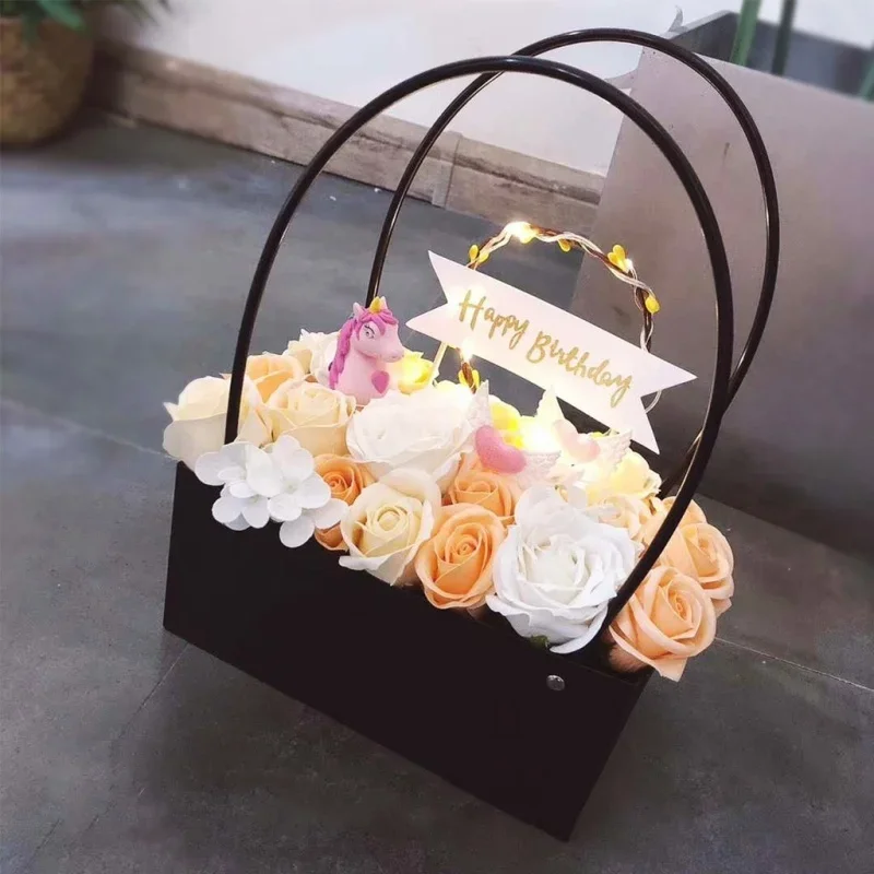 Flower Paper Box Bucket PVC Fl - Florist Supply Buckets 评论和价格